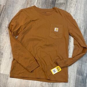 Carhartt Tan Long Sleeve Pocket Tee